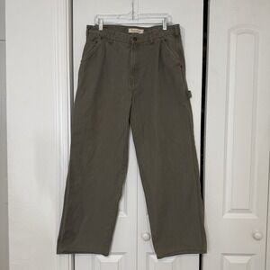 Timberland Brown Canvas Carpenter Baggy Pants Men's 34 /29 Skater Y2K